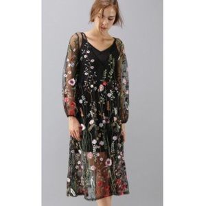Embroidered Floral Dress